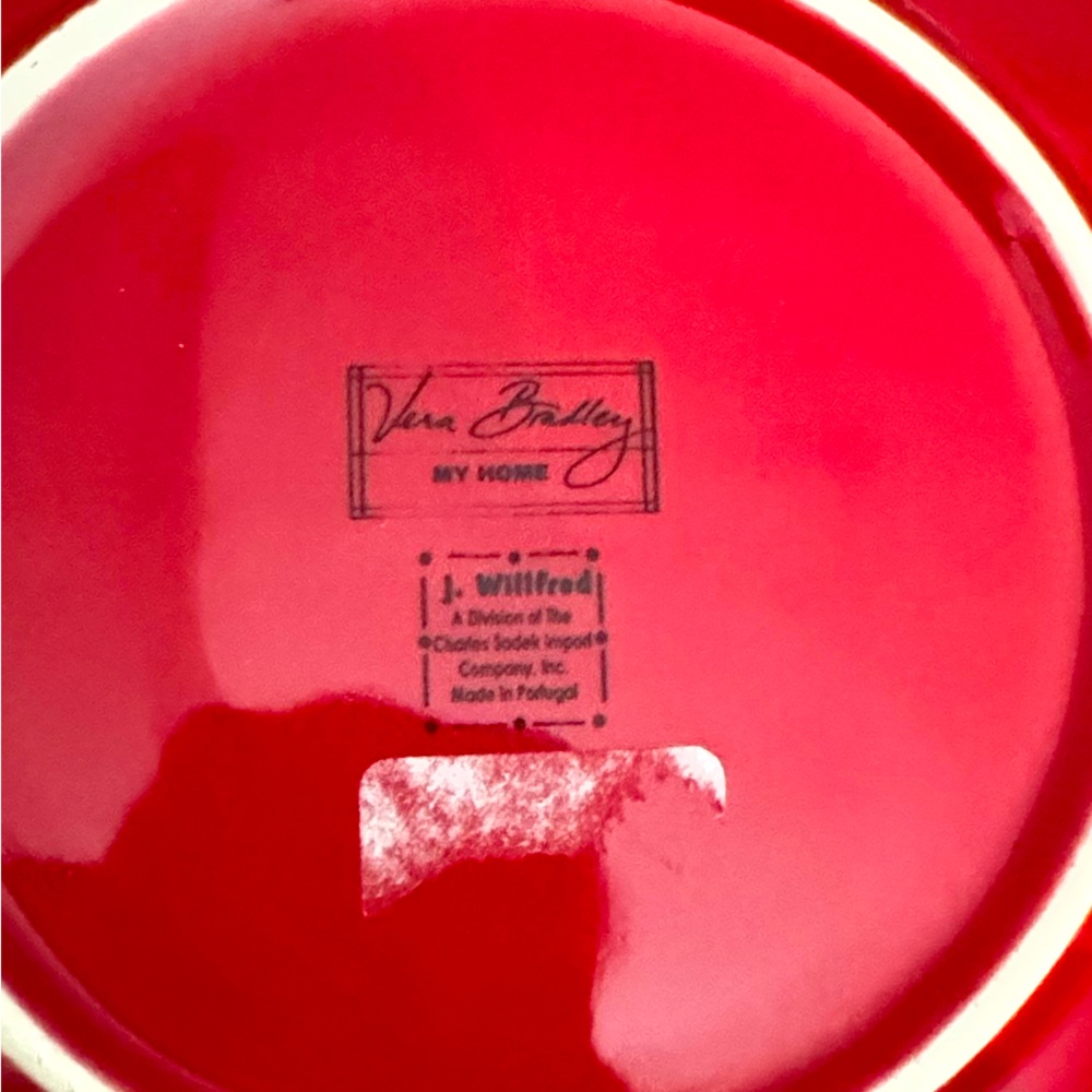 Vera Bradley Red decorative plate - Picture 3 of 4